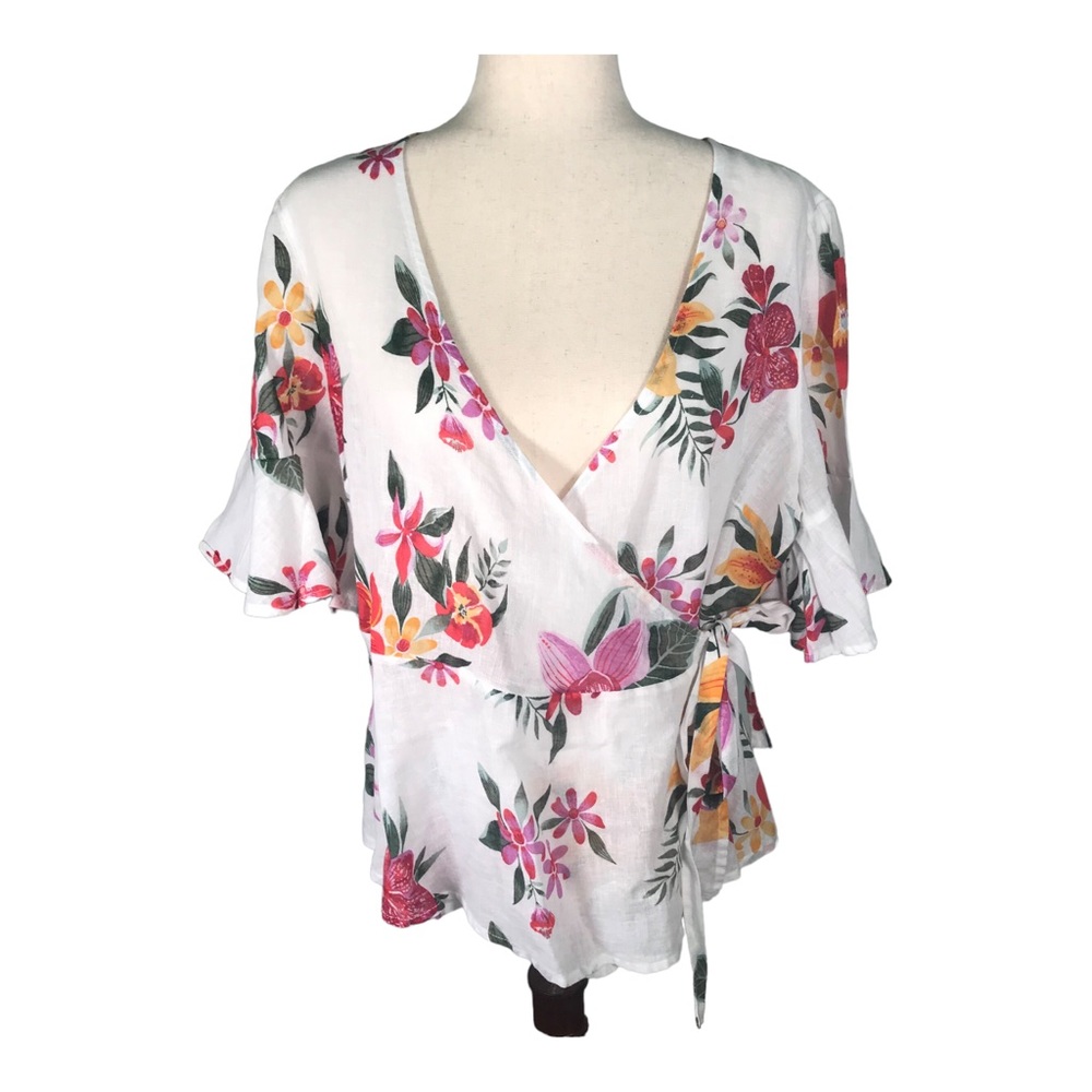 Old Navy Wrap Tie Blouse